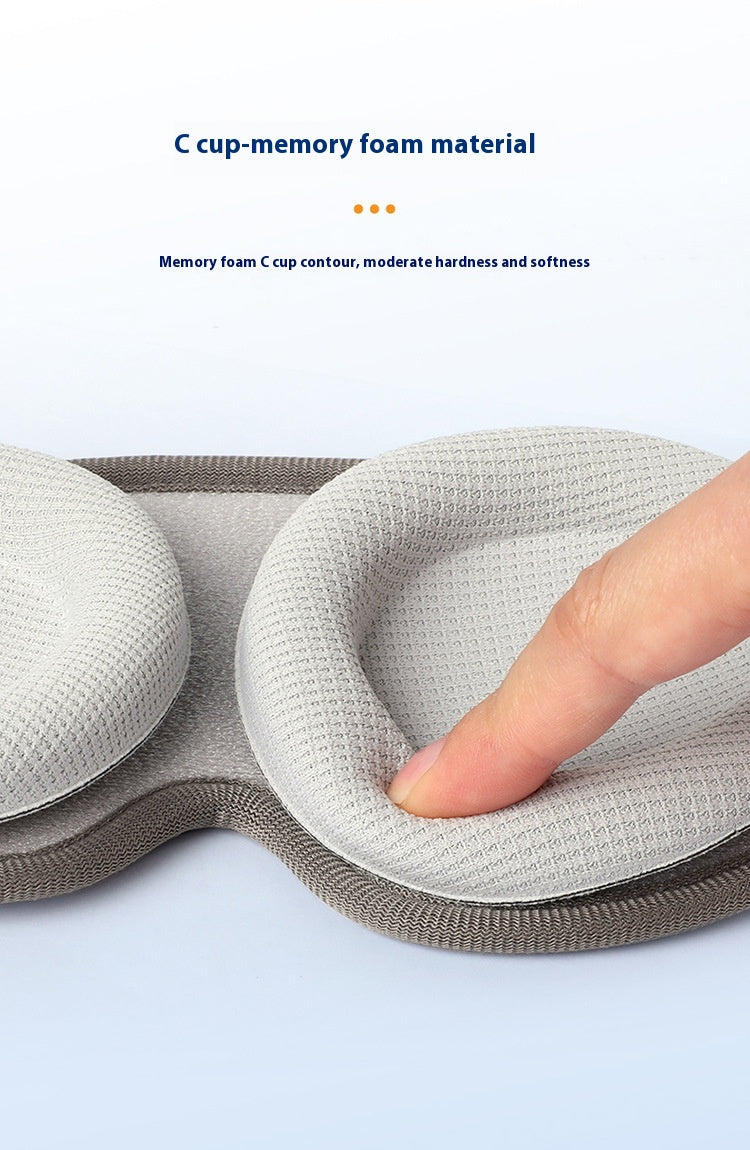 Cross-border Removable Removable Eye Contour Memory Foam Unisex Sleep Blackout Eye Mask