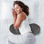 3 In 1 Electric Lumbar Massager Support Pillow Plug-in Memory Foam Lower Back Massager With Heat Vibration Airbag Stretching Adapter For Pain Relief
