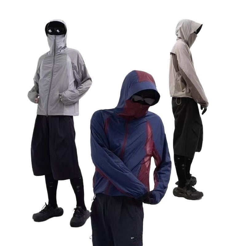 Mesh Stitching Thin UV Protection Sun Protective Clothes