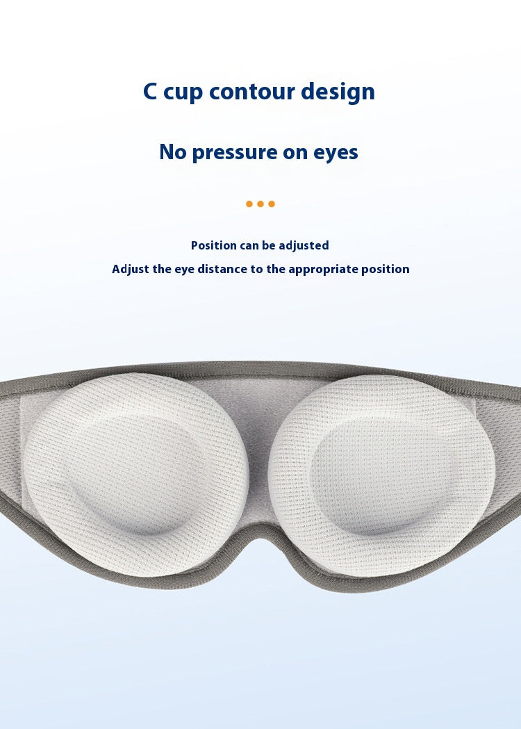 Cross-border Removable Removable Eye Contour Memory Foam Unisex Sleep Blackout Eye Mask